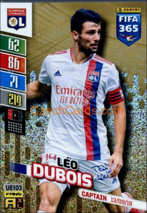 Léo Dubois 2022 Panini Adrenalyn XL Fifa 365 Captain #UE103