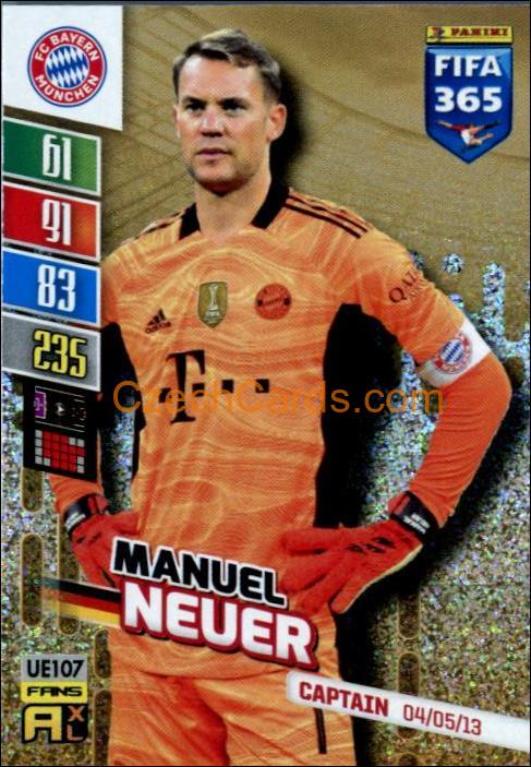 Manuel Neuer 2022 Panini Adrenalyn XL Fifa 365 Captain #UE107