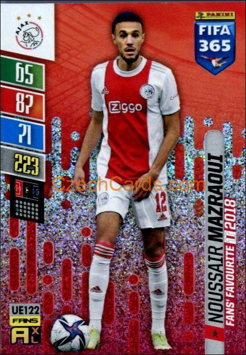 Noussair Mazraoui 2022 Panini Adrenalyn XL Fifa 365 Fans #UE122