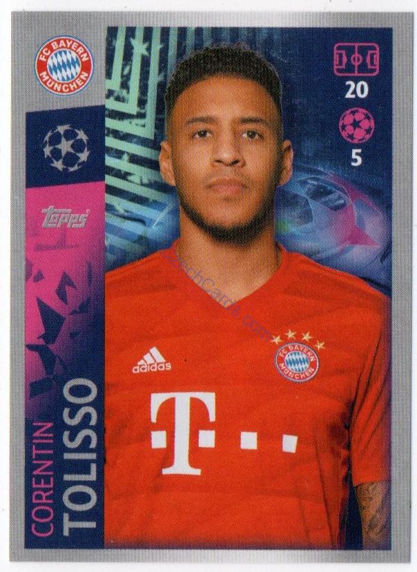 Corentin Tolisso 2019/20 Topps sticker #92
