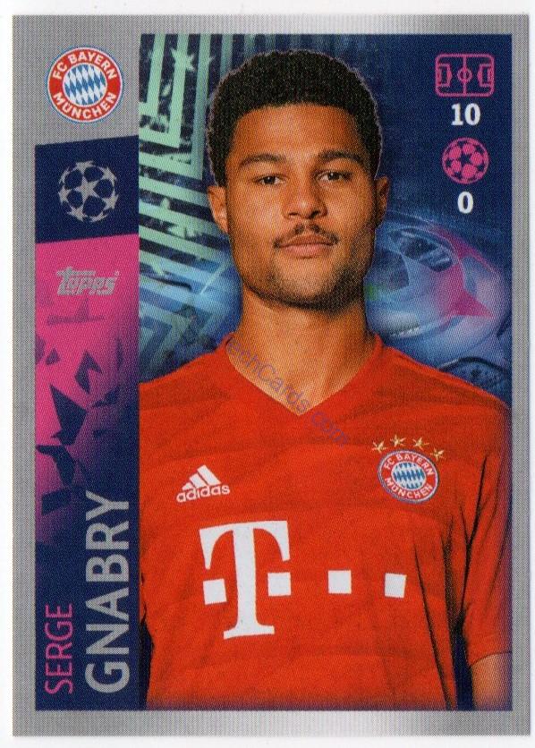 Serge Gnabry 2019/20 Topps sticker #95