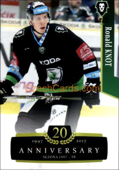 Ronald Knot 2017/18 OFS hokejová karta Retro #133