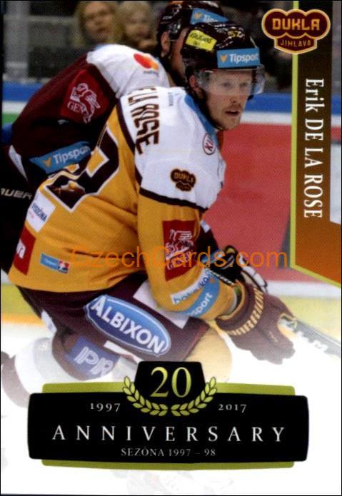 Erik de la Rose 2017/18 OFS hokejová karta Retro #190