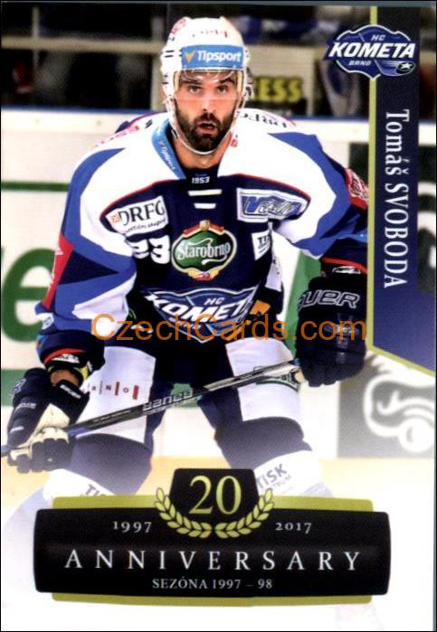 Tomáš Svoboda 2017/18 OFS hokejová karta Retro #315