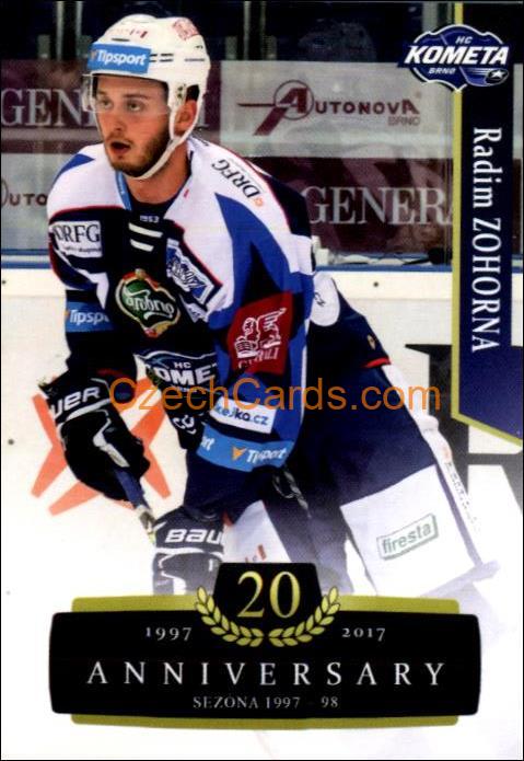 Radim Zohorna 2017/18 OFS hokejová karta Retro #316