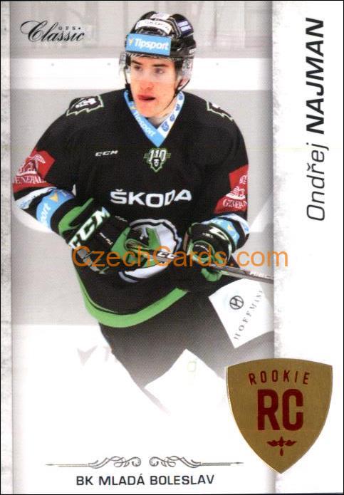 Ondřej Najman 2017/18 OFS hokejová karta Red xx/15 Rookie#369