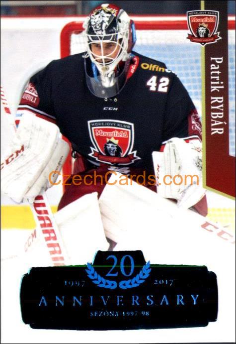 Patrik Rybár (G) 2017/18 OFS hokejová karta Retro Blue 2/9 #301
