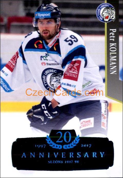 Petr Kolmann 2017/18 OFS hokejová karta Retro Blue 9/9 #321