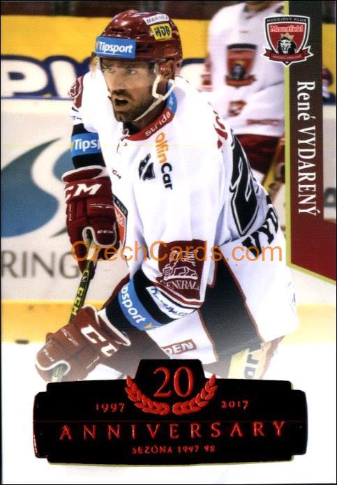 René Vydarený 2017/18 OFS hokejová karta Retro Red xx/29 #36