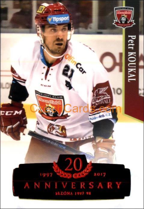 Petr Koukal 2017/18 OFS hokejová karta Retro Red xx/29 #38