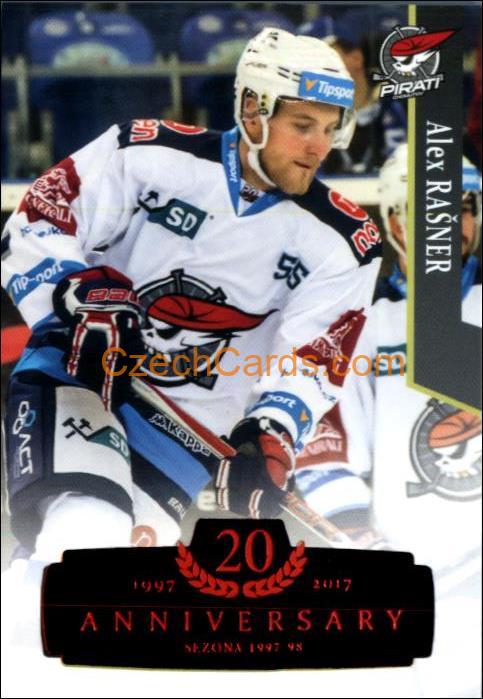 Alex Rašner 2017/18 OFS hokejová karta Retro Red xx/29 #49