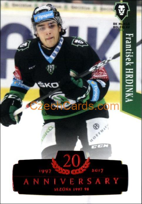 František Hrdinka 2017/18 OFS hokejová karta Retro Red xx/29 #134