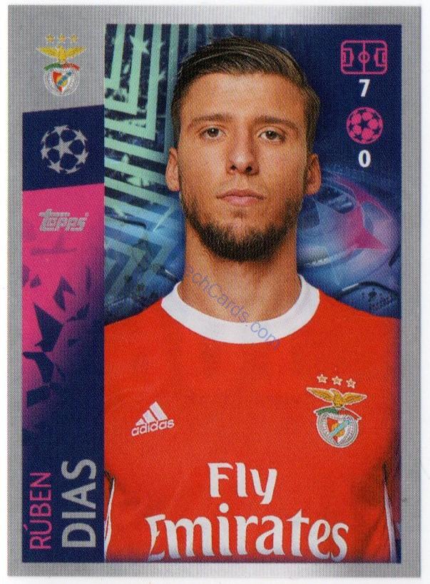 Ruben Dias 2019/20 Topps sticker #106