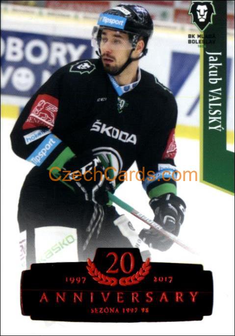Jakub Valský 2017/18 OFS hokejová karta Retro Red xx/29 #138