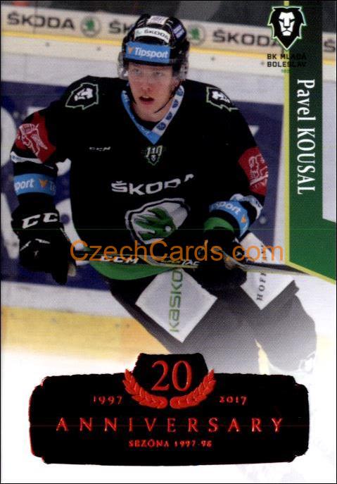 Pavel Kousal 2017/18 OFS hokejová karta Retro Red xx/29 #269