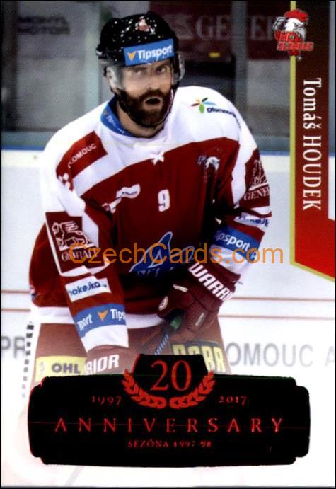 Tomáš Houdek 2017/18 OFS hokejová karta Retro Red xx/29 #274