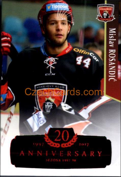 Mislav Rosandić 2017/18 OFS hokejová karta Retro Red xx/29 #302