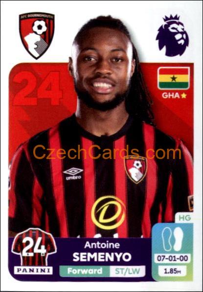 Antoine Semenyo 2024 Panini EPL sticker #44