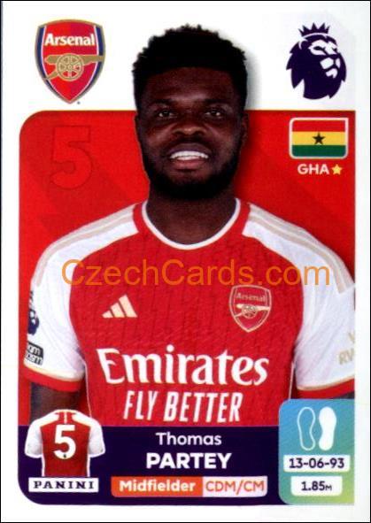 Thomas Partey 2024 Panini EPL sticker #62