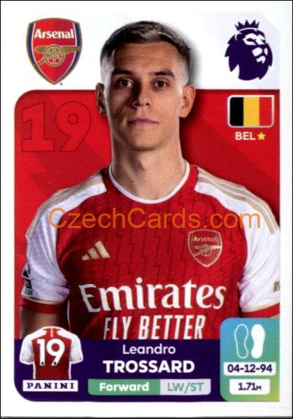 Leandro Trossard 2024 Panini EPL sticker #72