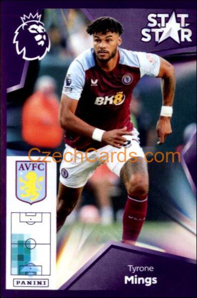 Tyrone Mings (Stat Stars) 2024 Panini EPL sticker #108