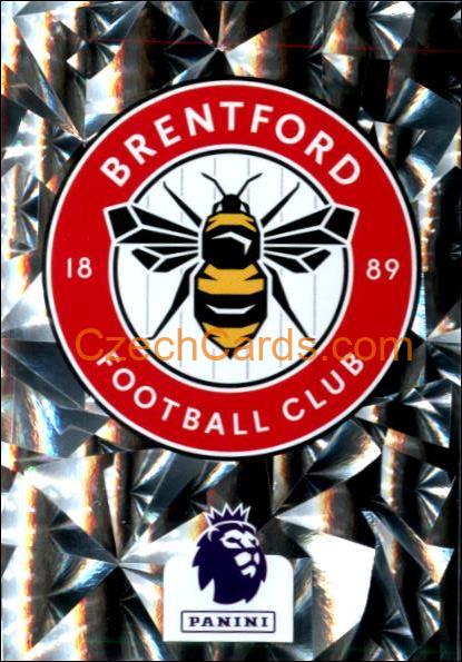 Club Badge Brentford 2024 Panini EPL sticker holo #110