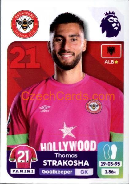 Thomas Strakosha 2024 Panini EPL sticker #112