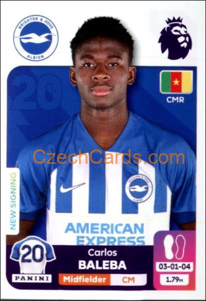 Carlos Baleba 2024 Panini EPL sticker #153