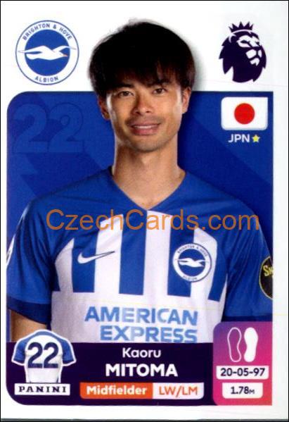 Kaoru Mitoma 2024 Panini EPL sticker #154