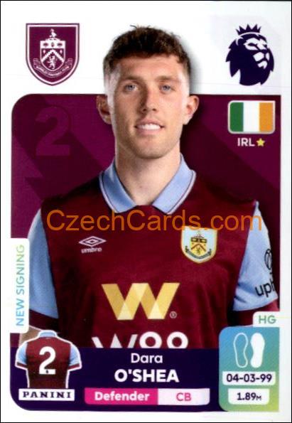 Dara O'Shea 2024 Panini EPL sticker #171
