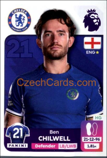 Ben Chilwell 2024 Panini EPL sticker #204