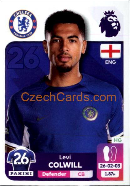 Levi Colwill 2024 Panini EPL sticker #206