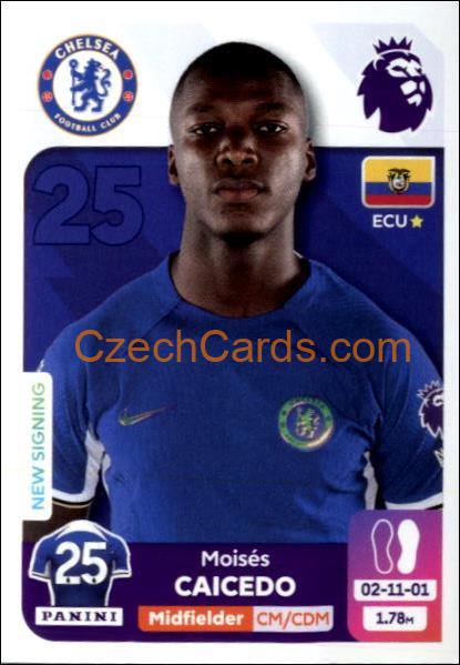 Moisés Caicedo 2024 Panini EPL sticker #212