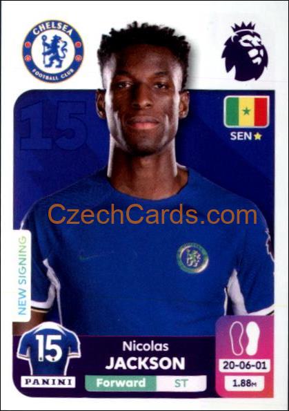 Nicolas Jackson 2024 Panini EPL sticker #217