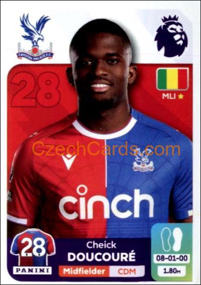 Cheick Doucouré 2024 Panini EPL sticker shiny #243
