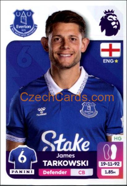 James Tarkowski 2024 Panini EPL sticker #260