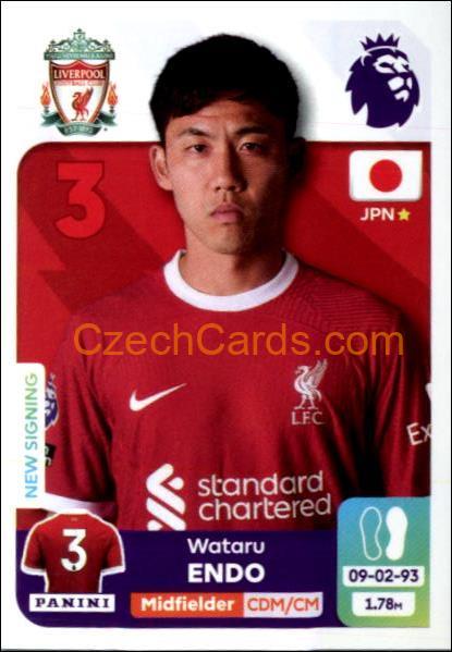 Wataru Endo 2024 Panini EPL sticker #356