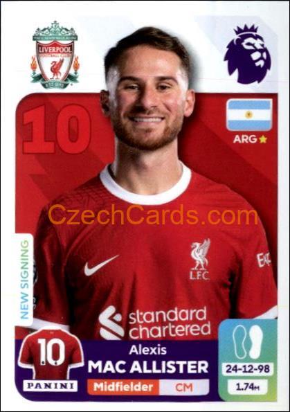 Alexis Mac Allister 2024 Panini EPL sticker #359