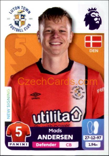 Mads Juel Andersen 2024 Panini EPL sticker #382