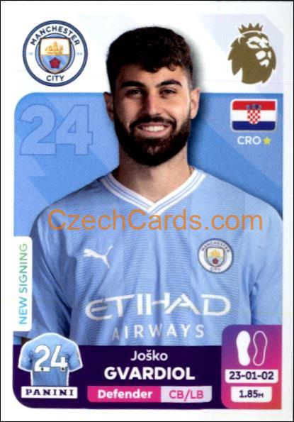 Joško Gvardiol 2024 Panini EPL sticker #413