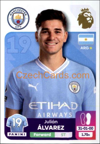 Julián Álvarez 2024 Panini EPL sticker #426