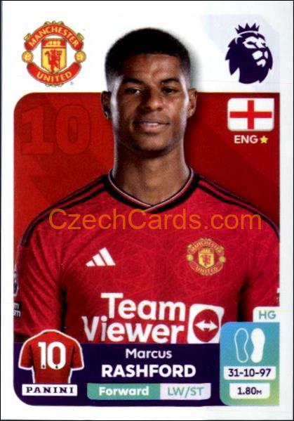 Marcus Rashford 2024 Panini EPL sticker #451