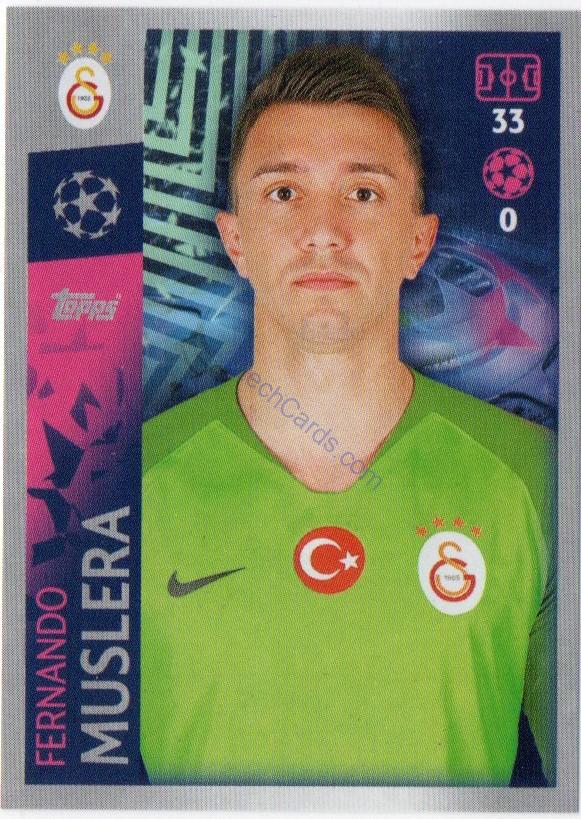 Fernando Muslera 2019/20 Topps sticker #159
