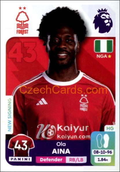 Ola Aina 2024 Panini EPL sticker #502