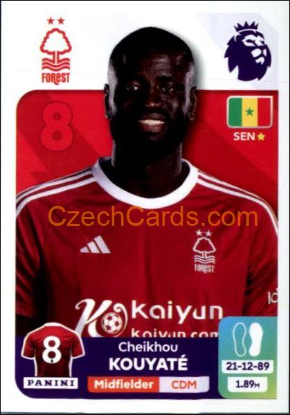 Cheikhou Kouyaté 2024 Panini EPL sticker #505