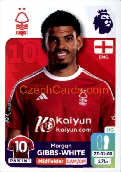 Morgan Gibbs-White 2024 Panini EPL sticker #506