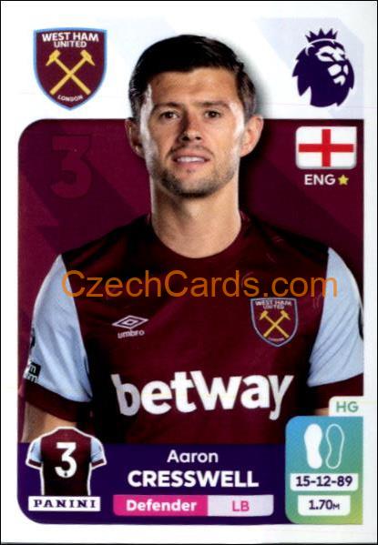 Aaron Cresswell 2024 Panini EPL sticker #582