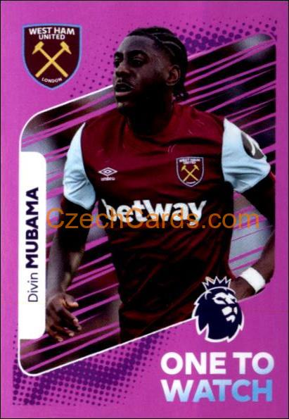 Divin Mubama (One to Watch) 2024 Panini EPL sticker #605