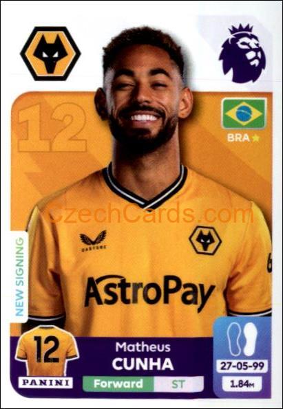 Matheus Cunha 2024 Panini EPL sticker #628
