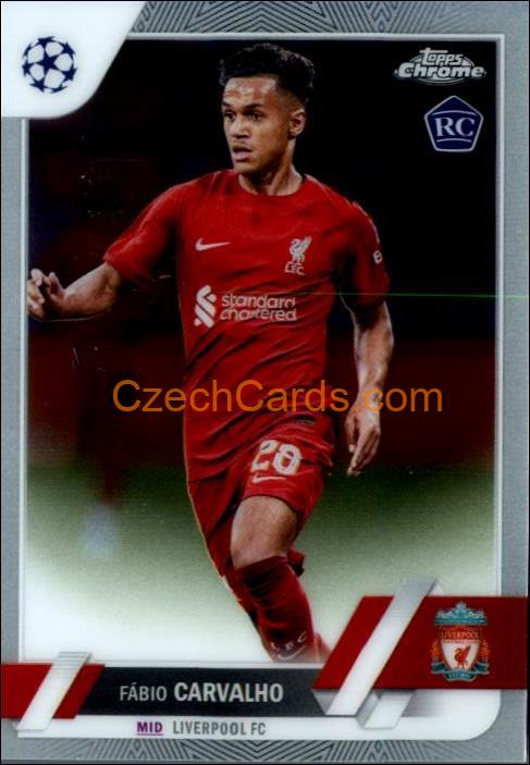 Fabio Carvalho 2022/23 Topps Chrome Club Competitions #28 RC